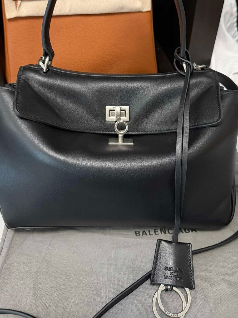 Balenciaga Black Small Rodeo Silver Hardware - Picture 1 of 9